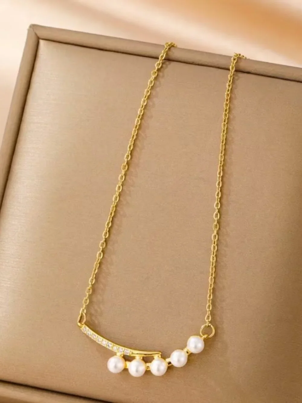14K Gold Womens 1ct Diamond Natural Pearl Necklace Ladies New 14K Silver Jewelry